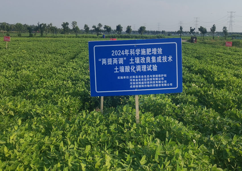 2024年科學(xué)施肥增效兩提兩調(diào)土壤改良集成技術(shù)土壤酸化調(diào)理試驗